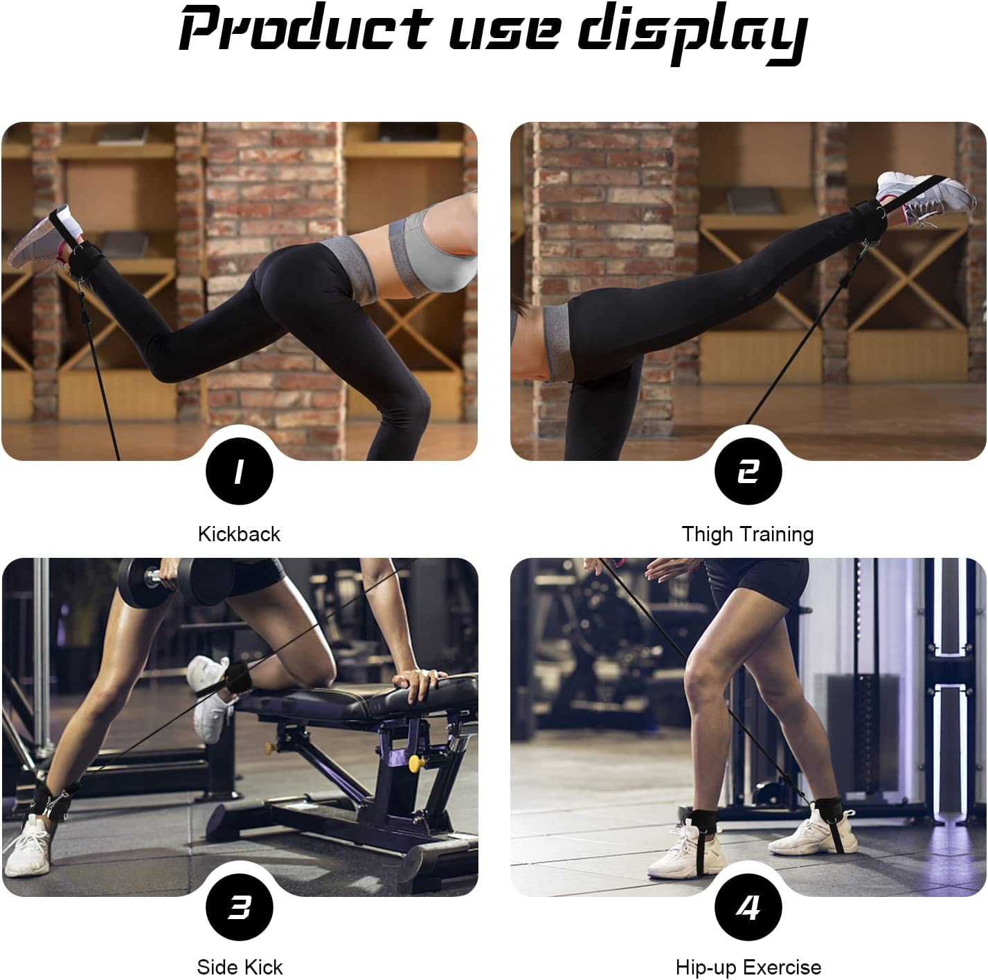 Ankle Strap for Cable Machine Professional Kickback