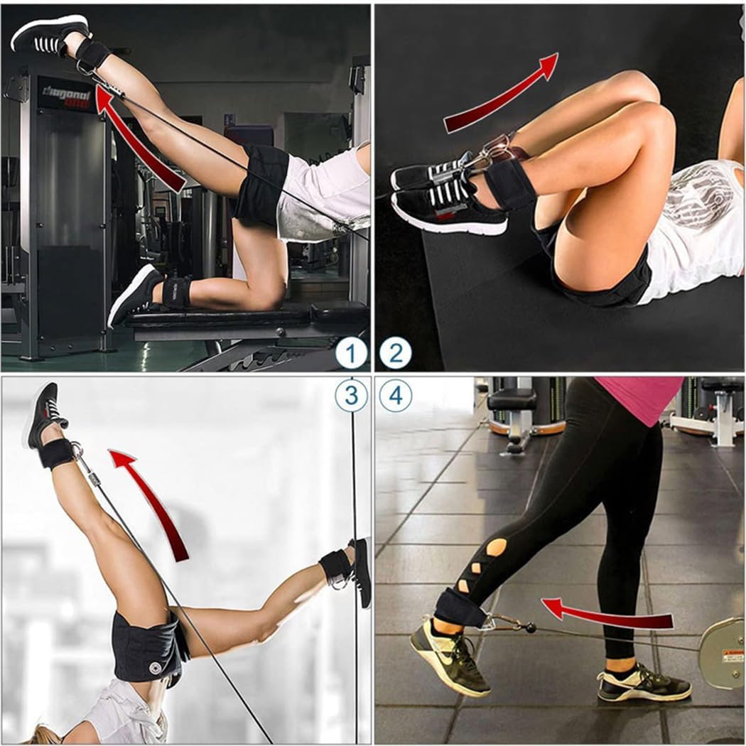 Ankle Straps Ankle Resistance Bands Wrist Cuffs Padded Straps Adjustable