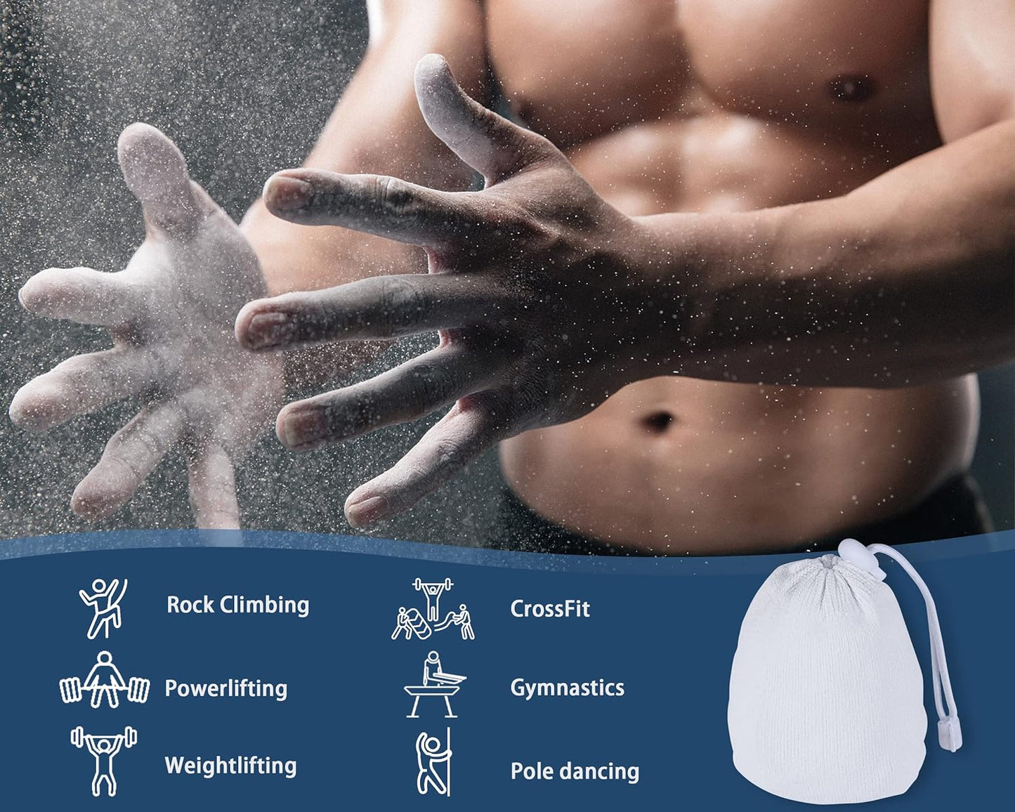 Gymnastics Chalk Powder for Enhanced Grip and Performance