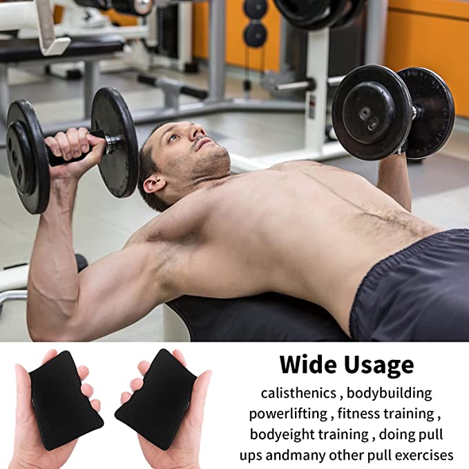 Fitcozi Grip Pads for Weight Lifting, Neoprene Workout Pads, Gym Hand Grips, No More Sweaty Gym Gloves