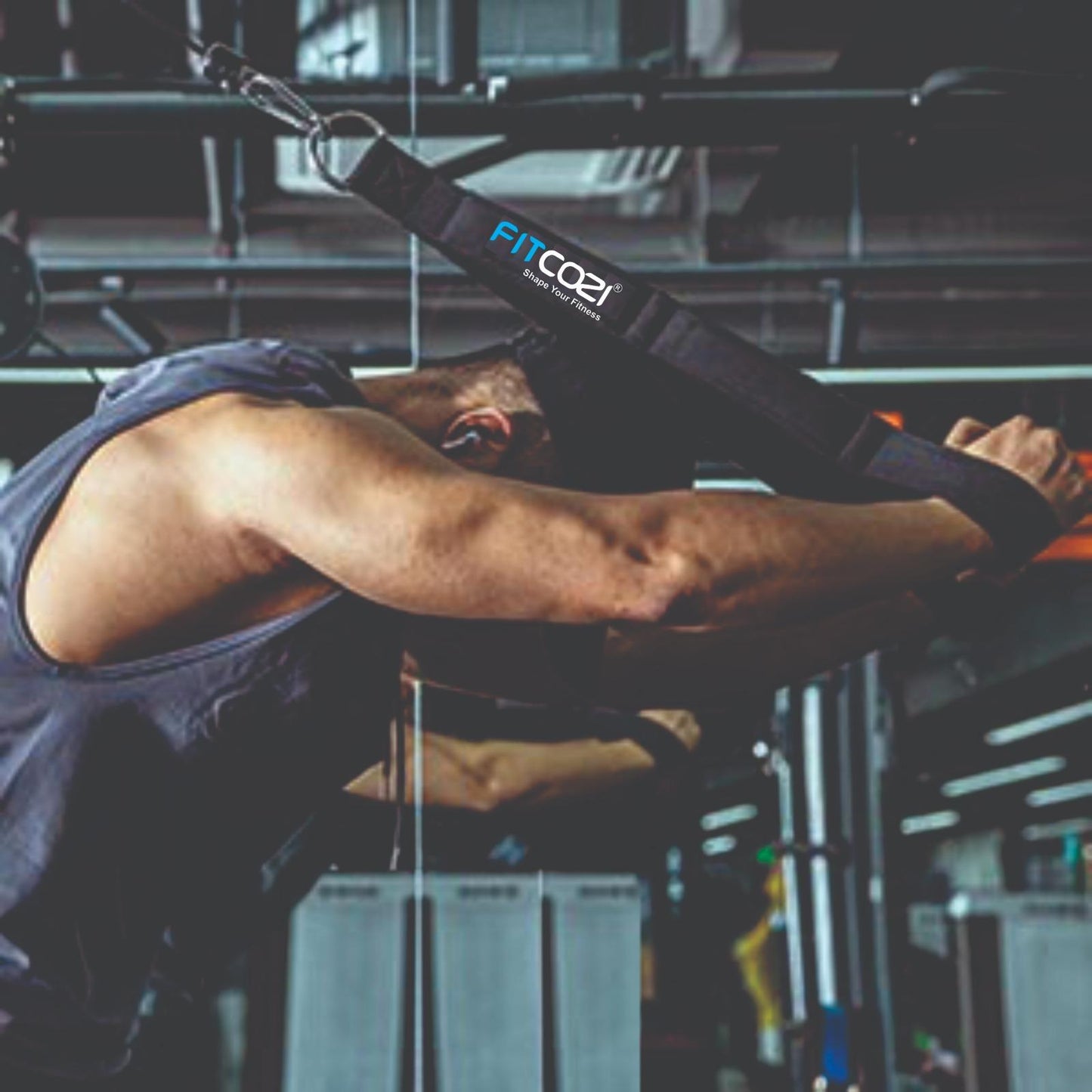 Long Tricep Rope Cable Attachment Handles