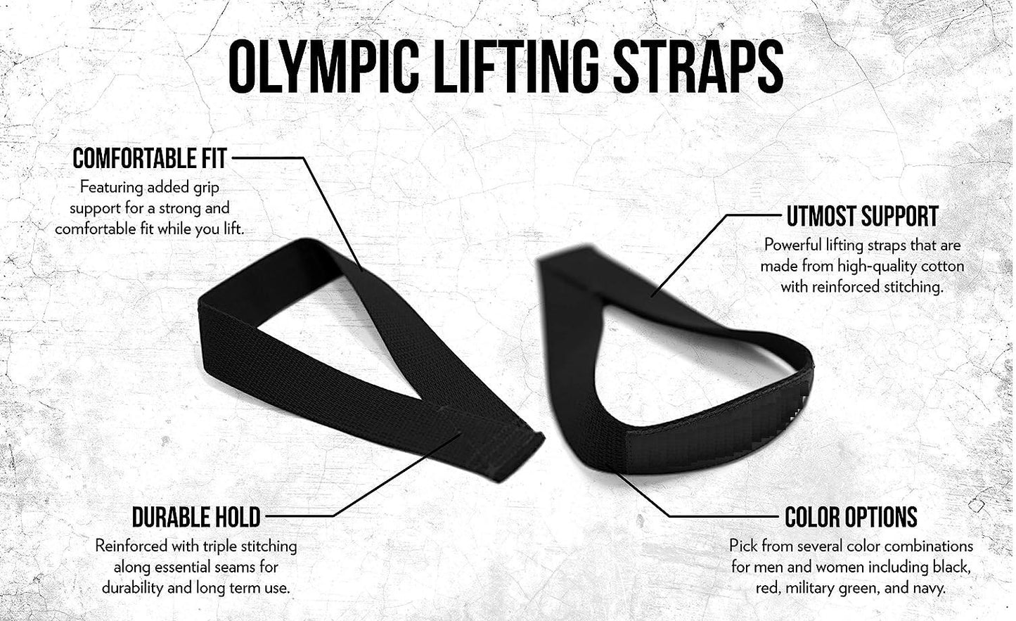 Olympic weight lifting straps