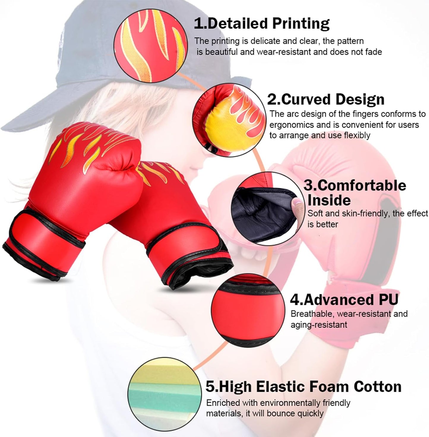 Fitcozi Boxing Gloves for Kids