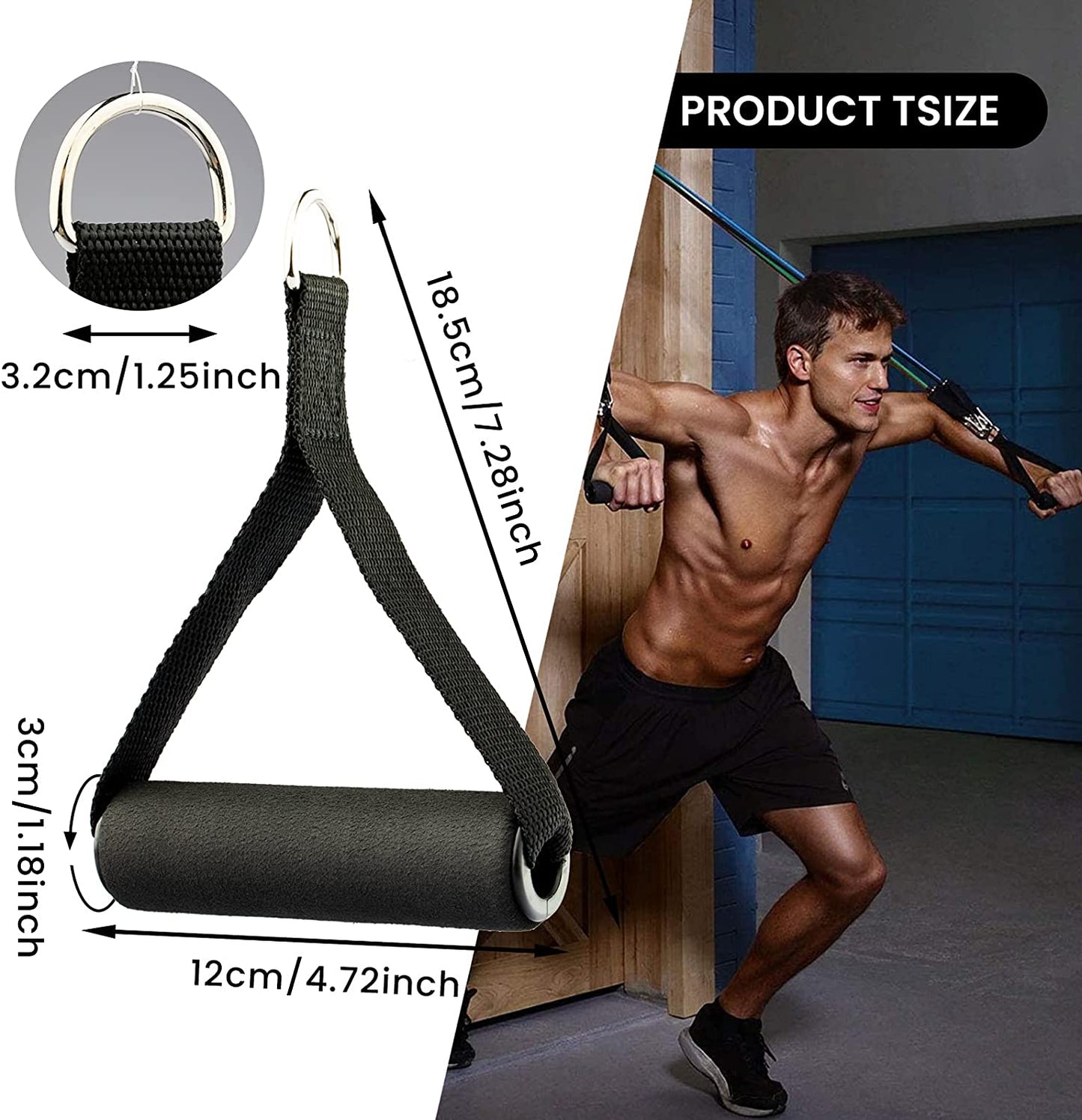 Exercise Handles for Gym Cable Machine