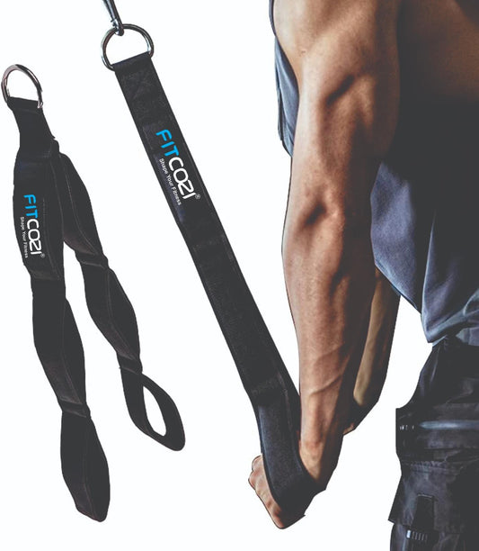 Long Tricep Rope Cable Attachment Handles