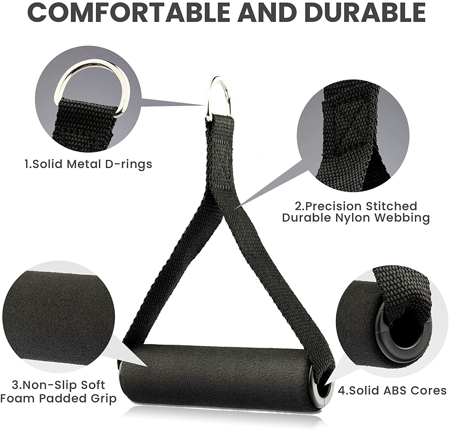 Exercise Handles for Gym Cable Machine