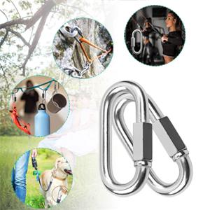 FITCOZI chain links Oval Locking Carabiner Keychain Connector