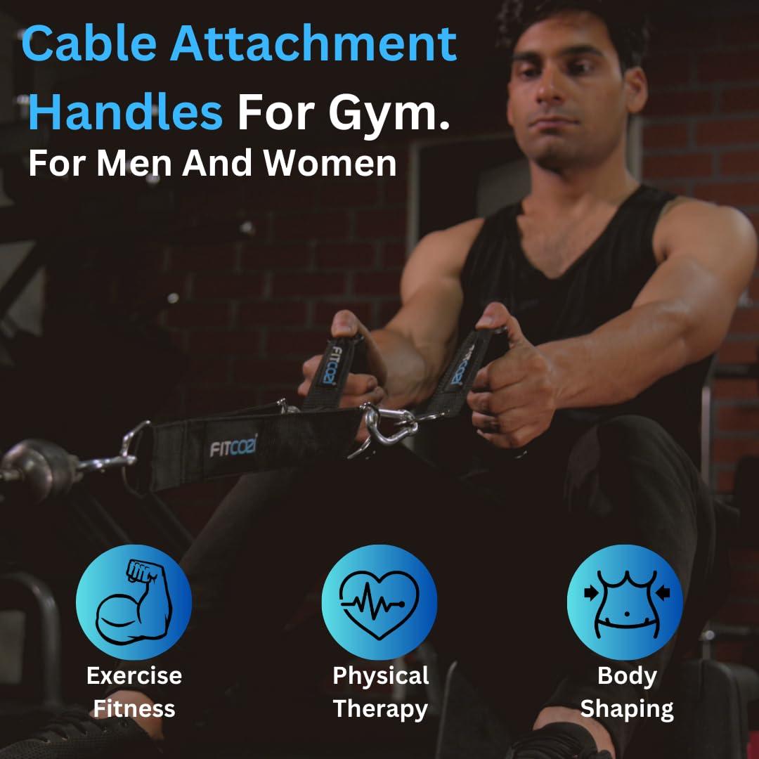 Fitcozi Cable Attachments for Gym | Functional trainer accessories