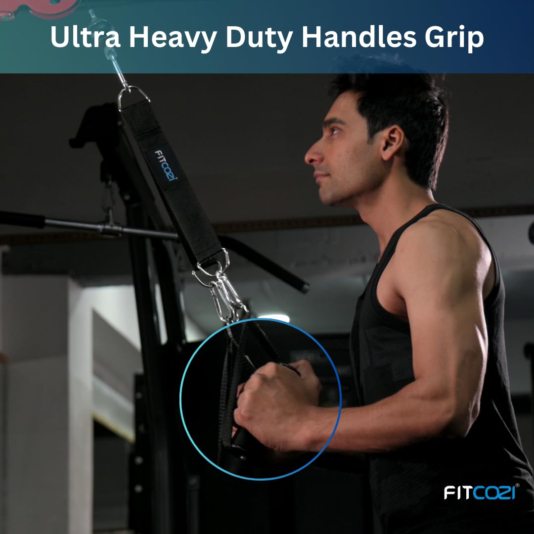 Fitcozi Cable Attachments for Gym | Functional trainer accessories